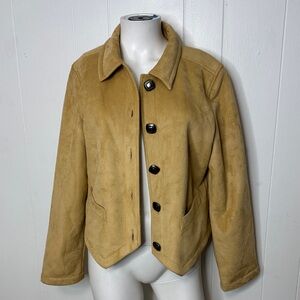 County clothing yellow tan jacket coat western M new